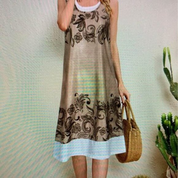 Ladies size XL Two Tone shift dress - Picture 1 of 11